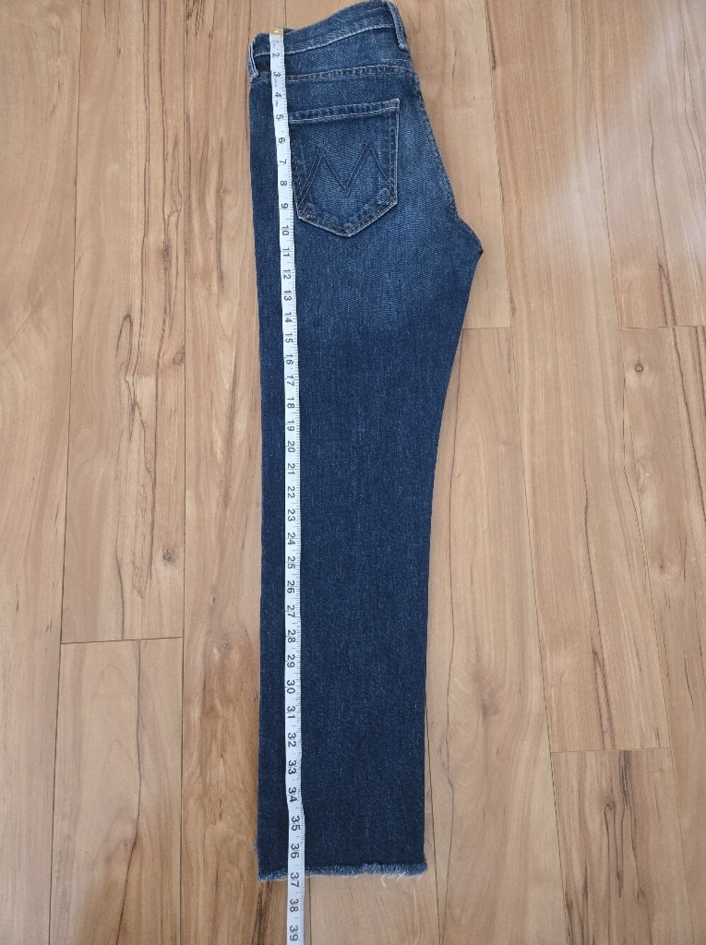 MOTHER Denim "The Scrapper Cuff Ankle Fray" Jeans Size 24 - Picture 11 of 11
